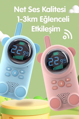 3km Menzilli Walkie Talkie Çocuk Telsizi