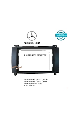 Mercedes Crafter Sprınter 2006-2015 Double Teyp Çerçevesi N11.58