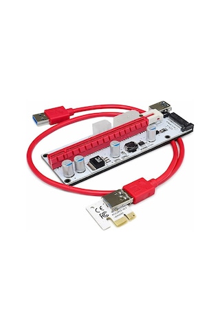Ver008s Riser Kart - Pcı-ex 1x To 16x Usb 3.0 Ekran Kartı Uzatma Mining Adaptörü