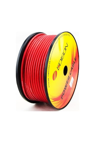 Edison Pw-8ga Oto Anfi Tesisat Kablosu Silikon 4ga 50 Metre
