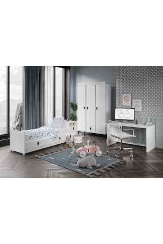 Patiko Rose Bebek Odası Takımı Beyaz