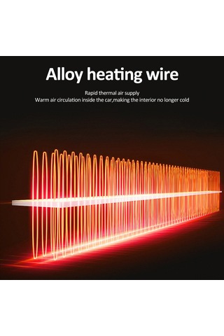 Vkemall 24v Siyah Araba Isıtıcı - 180w Absp Malzeme İle Buğ, Kar Ve Toz Temizleyici - Hızlı Isı Sağlar