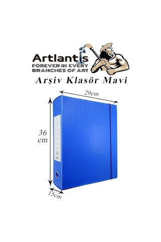 Mavi Arşiv Ve Proje Kutusu 29x36x15cm 1 Adet Arşiv Klasörü Lastikli Plastik Arşiv Klasörü Büro Okul Sınıf Mavi