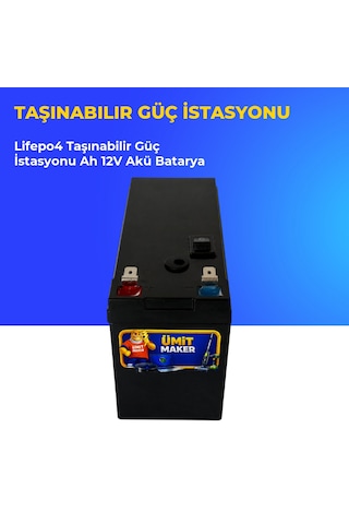 Lifepo4 Taşınabilir Güç İstasyonu Ah 12v Akü Batarya