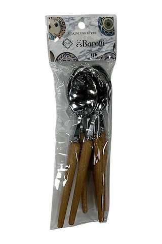 Ahşap Saplı Metal Küçük Kaşık Renkli