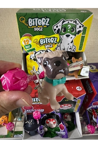 Bıterz Dogz Lolipop Şeker Ve Figür Anahtarlık 1 Adet