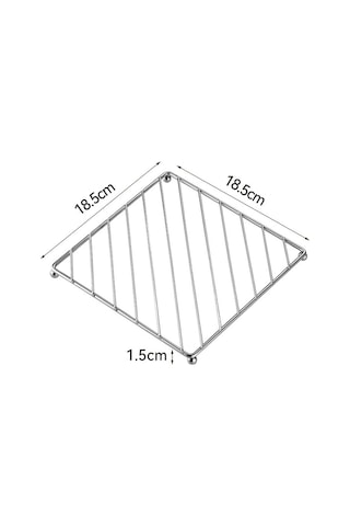 Sones Kare Paslanmaz Çelik Galvaniz Mutfak Kalınlaştırılmış Tencere Rafı Ev Isı Yalıtım Matı Haşlanma Önleyici Bulaşık Matı Diğer