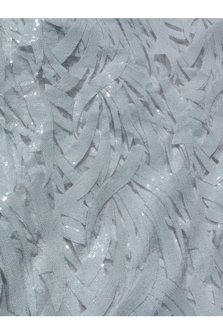 Pullu Nakışlı Beyaz Dantel Abiyelik Gelinlik Tül Kumaş 1,30X22M