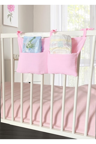 Bebek Beşik Yanı Organizer 2 Cepli Pratik Organizer Pembe