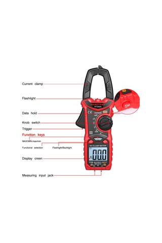 Habotest Dijital Pens Metre Otomatik Kademe Multimetre E7925-1