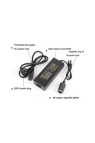 Sones 220v - 12v Güç Dönüştürücü 15a Arabadan Ev Güç Adaptörüne, Fiş Tipi: Ab Fişi