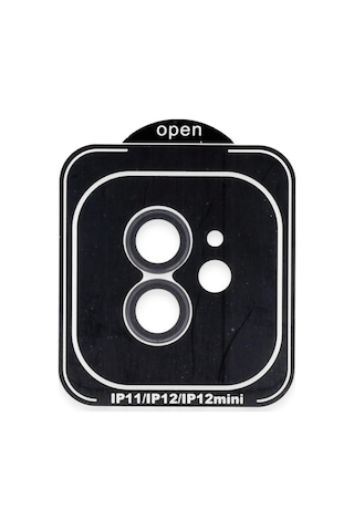 Cosmotex Joko Apple, Uyumlu iPhone 11 Pvd Metal Kamera Lens - Siyah