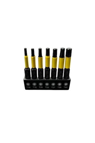 Torx Bits Set 7 Parça S2 Kalite 50 Mm
