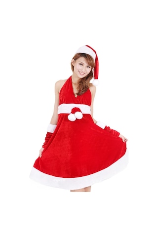 Kostümsarayı Yetişkin Noel Anne Kostümü