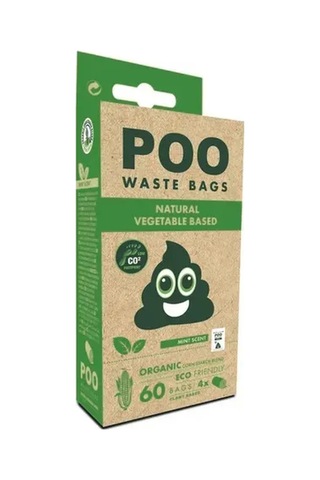 M-pets Köpek Gezintisi İçin Eko Hijyenik Poşetler, Nane Aromalı, 60 Adet 316266371