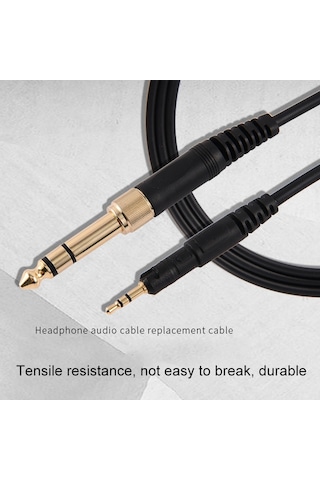 Sones Ath-m50x / M40x / M60x / M70x Kulaklık Ses Kablosu Yedek Kablosu Siyah İçin 2m