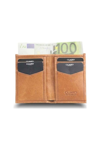 Guard Antik Taba Hakiki Deri İnce Mini Boy Erkek Cüzdan - Grd260418wt1587 Diğer