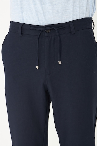 White Stone Lacivert Modern Kesim Bağcıklı Smart Casual Jogger Pantolon Lacıvert