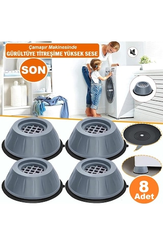 Beyaz Eşya Çamaşır Makinesi Titreşim Önleyici Vantuzlu Ayak 8Adet - 533274538