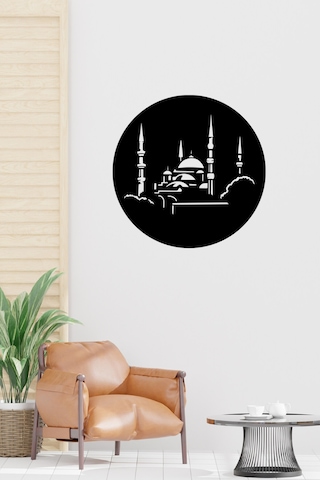 Kl-cm35a - 35 Cm Camii Silueti Tablo 3 Mm Ahşap Mdf