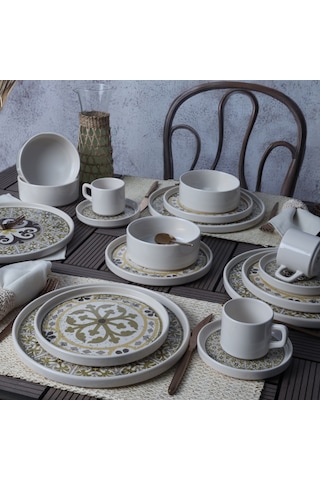 Timeless Brown Stackable Yemek / Kahvaltı Takımı 20 Parça 4 Kişilik 21972-73 Kahverengi