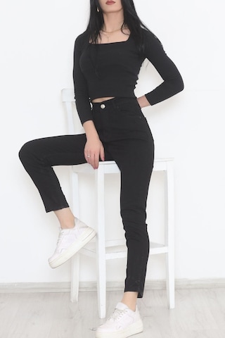 Mokashopin - Dar Paça Kot Pantolon Siyah - 11918.1431. 001