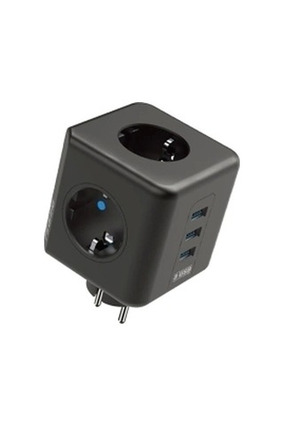 Termal Akım Korumalı Isıya Dayanıklı 3 Lü Du Tipi Priz 3x Usb 1x Type-c