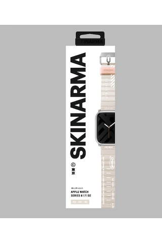 Watch 7 45mm Kordon Skinarma Shokku Silikon Strap Kayış Krem Krem