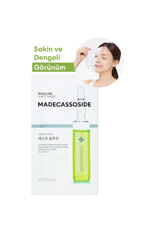 Missha Hassas Ve Kuru Ciltler İçin Madecassoside İçerikli Maske 1 Adet Mascure Rescue Solution Sheet Mask