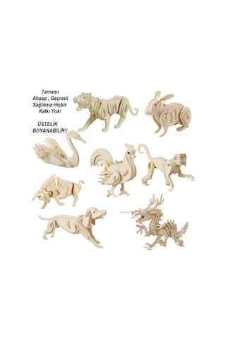 3D Ahşap Puzzle - Yemek Odası