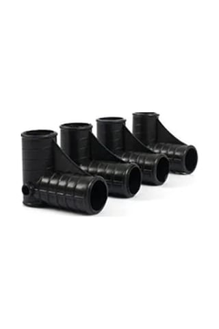 Sağlam Kaymaz Köşe Ayak 32 Mm Kalın Borulu Beşikler İçin Siyah Tekerlekli