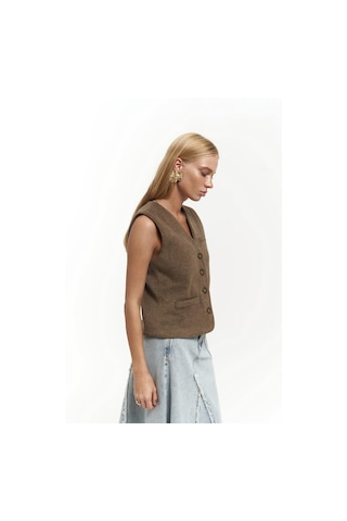 Mai Collection Mai Studios Co. Pace Soft Kahve Kısa Yelek Kahve