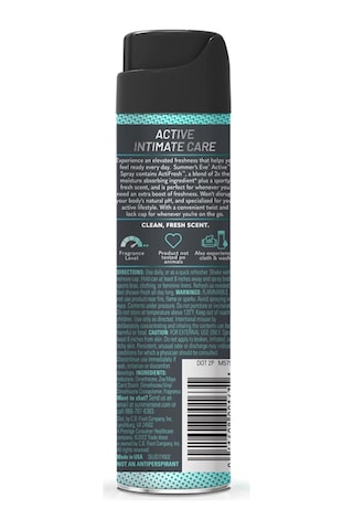 Summer's Eve Active Özel Bölge İntim Deodorant Sprey 56.7gr