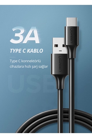 Ugreen USB Type-C Şarj ve Data Kablosu 2 Metre