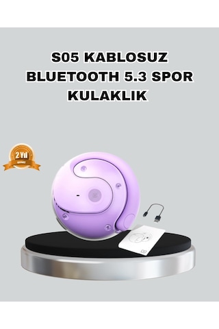 Bluetooth 5.3 S05 Kablosuz Kulaklık Ipx4 Spor Uyumlu Suya Dayanıklı Stereo Belirtilmemiş