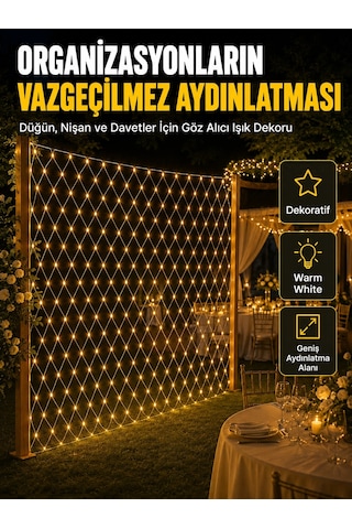 Dekoratif Ağ Led Işık İle Organizasyonlarınıza Masalsı Atmosfer