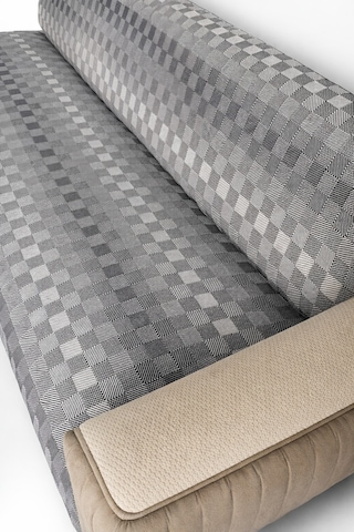 Miracolo Home Pamuklu Koltuk Örtüsü Şalı Kaymaz Dokulu Çok Amaçlı Kanepe Çekyat Örtüsü 170x200 Cm 2'li Paket Siyah