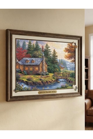 Tahta Köprü Ve Kuğu Gölü İkili Set - 1000 + 500 Parça İkili Puzzle Seti