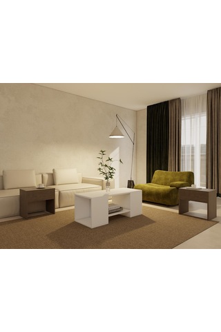 Lupo Orta Sehpa Antrasitmeşe-beyaz Antrasit