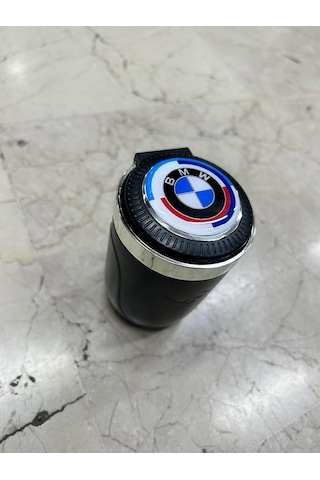 Bmw 50. Yıl Logolu Işıklı Siyah Küllük Üstten Bastırmalı