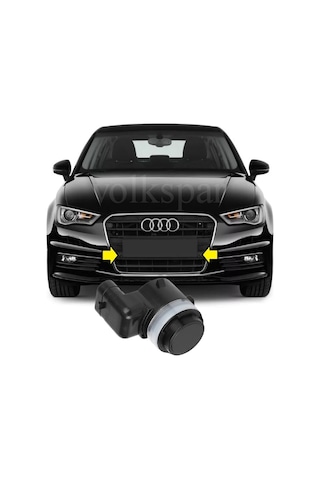 A3 Sedan 2013-2016 Model Arası Uyumlu Ön Panjur Izgarası Plaka Yanı Park Sensörü