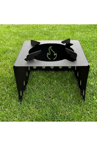 Metal Kare Taşınabilir Mangal