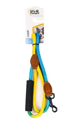 Ally Paws Köpük Saplı Fitil Gezdirme Kayışı L 120 Cm X 12 Mm Çok Renkli
