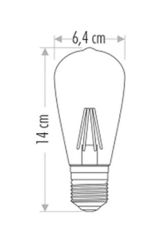 Cata 8w Rustik Led Ampul Günışığı Armut