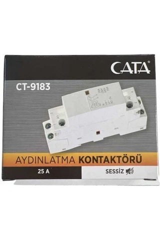 Cata Ct-9183 Sessiz Aydınlatma Kontaktörü Modüler Kontaktör 25a