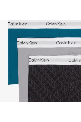 Calvin Klein Trunk Erkek Siyah/gri/mavi 3'lü Boxer Lv00nb4565 Renkli