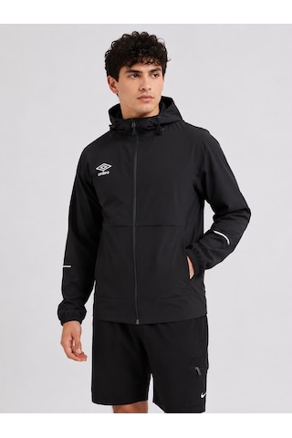 Umbro Milo Hooded Erkek Siyah Fermuarlı Kapüşonlu Spor Sweatshirt - Fc0501