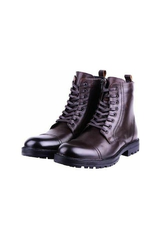 King Shoes Büyük Numara Erkek Bot Fk66823 Kahverengi