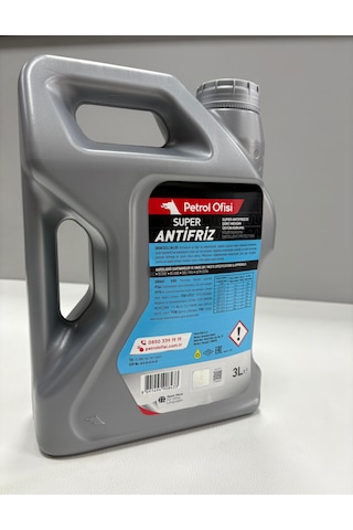 Süper Antifriz 3l Yeşil Saf Antifriz Üretim Tarihi 2025 Mavi