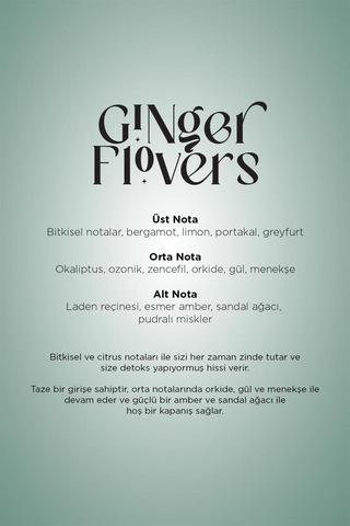 Carpex Ginger Flowers 125 Ml. Classic Seri E2 Power Makine Koku Kartuşu Ginger Flowers